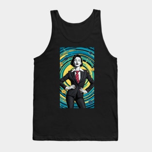 Banker woman pop art Tank Top